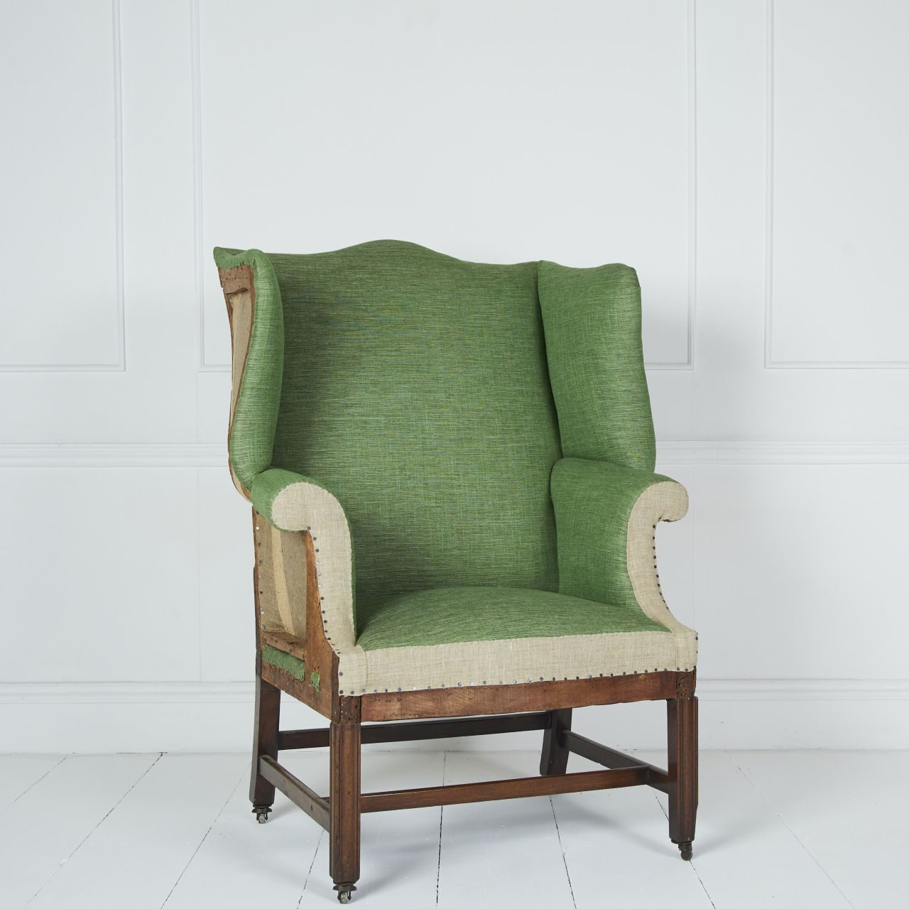 georgian-wingchair-green